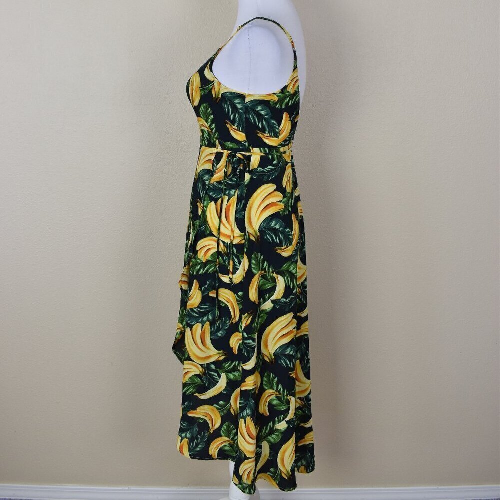 Show Me Your Mumu Meghan Wrap Banana Print Dress - S - Picture 5 of 9